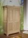 Armoire 2 portes Stéphane réalisée en Chêne Massif de style Louis Philippe Finition Chêne Brossé Naturel
