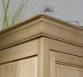 Armoire 2 portes Stéphane réalisée en Chêne Massif de style Louis Philippe Finition Chêne Brossé Naturel