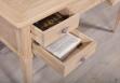 Bureau Ministre 5 tiroirs  ralis en Chne de style Directoire Tiroir du milieu escamotable
