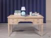 Bureau Ministre 5 tiroirs  ralis en Chne de style Directoire Tiroir du milieu escamotable
