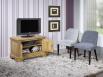 Meuble Tv 2 portes Salom ralis en Chne Massif de style Louis Philippe