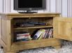 Meuble Tv 2 portes Salom ralis en Chne Massif de style Louis Philippe