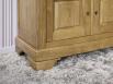 Meuble Tv 2 portes Salom ralis en Chne Massif de style Louis Philippe