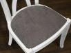 Chaise Sbastien ralise en Chne Massif de style Louis Philippe Finition Chne Bross Ivoire
