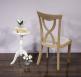 Chaise Sbastien ralise en Chne Massif de style Louis Philippe Finition Chne Bross