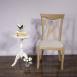 Chaise Sbastien ralise en Chne Massif de style Louis Philippe Finition Chne Bross