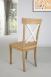 Lot de 4 Chaises Eliot ralis en chne massif de style Campagnard Finition Chne Bross Naturel et Ivoire