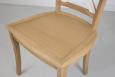 Lot de 4 Chaises Eliot ralis en chne massif de style Campagnard Finition Chne Bross Naturel et Ivoire