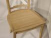 Chaise Eliot ralis en chne massif de style Campagnard Finition Chne Bross Naturel et Ivoire