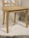 Chaise Eliot ralis en chne massif de style Campagnard Finition Chne Bross Naturel et Ivoire