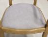 Fauteuil Paul ralis en Chne Massif de style Louis Philippe Tissu light Grey Elastron London