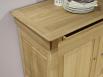 Buffet 4 portes Gael ralis en Chne Massif de style Louis Philippe Finition Chne Bross 