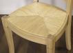 Chaise Arthur ralise en Chne Massif de style Louis Philippe Assise paille, Finition Chne Bross