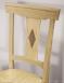 Chaise Arthur ralise en Chne Massif de style Louis Philippe Assise paille, Finition Chne Bross