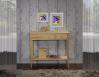 Console Mathieu ralise en Chne de style Directoire Finition Chne Bross Naturel 