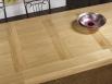 Table de Ferme Axel ralise en Chne Massif 250x100 + 2 allonges de 45 cm Finition Chne Bross