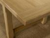 Table de Ferme Axel ralise en Chne Massif 250x100 + 2 allonges de 45 cm Finition Chne Bross