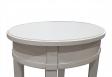 Guridon oval Ludovic ralis en Chne Massif de style Directoire Finition Chne Bross Ivoire