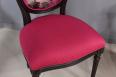 Chaise Simon ralise en Chne Massif de style Louis XVI Finition Chne Bross Noir 