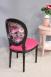 Chaise Simon ralise en Chne Massif de style Louis XVI Finition Chne Bross Noir 