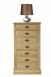 Semainier 7 tiroirs Valentin ralis en Chne de style Directoire Finition Chne Bross Naturel