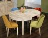 Table de repas Denys, ralise en Chne Ligne Contemporaine Diamtre 120