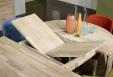 Table de repas Denys, ralise en Chne Ligne Contemporaine Diamtre 120