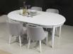 Table ronde Fabien ralise en Chne massif de style Louis Philippe DIAMETRE 110 avec 3 allonges de 40 cm