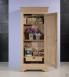 Armoire ou Bonnetire 1 porte Paul ralise en Chne Massif de style Louis Philippe Finition chne Bross Blanchi