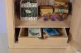 Armoire ou Bonnetire 1 porte Paul ralise en Chne Massif de style Louis Philippe Finition chne Bross Blanchi