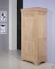 Armoire ou Bonnetire 1 porte Paul ralise en Chne Massif de style Louis Philippe Finition chne Bross Blanchi