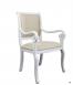 Fauteuil Crosse de style Louis Philippe en chne massif Chne Bross Ivoire 
