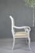 Fauteuil Crosse de style Louis Philippe en chne massif Chne Bross Ivoire 