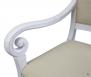 Fauteuil Crosse de style Louis Philippe en chne massif Chne Bross Ivoire 