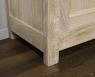 Buffet 3 portes 4 tiroirs ralis en Chne Massif de style Campagnard Finition Chne Bross Blanchi