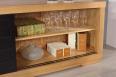 Buffet 4 portes coulissantes ralis en Chne Massif de style Contemporain 