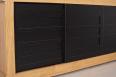 Buffet 4 portes coulissantes ralis en Chne Massif de style Contemporain 