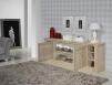 Meuble d'entre ou buffet Bastien, ralis en chne de style Directoire Finition Chne Bross Blanchi