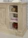 Meuble d'entre ou buffet Bastien, ralis en chne de style Directoire Finition Chne Bross Blanchi