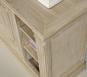 Meuble d'entre ou buffet Bastien, ralis en chne de style Directoire Finition Chne Bross Blanchi