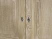 Meuble d'entre ou buffet Bastien, ralis en chne de style Directoire Finition Chne Bross Blanchi