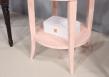 Guridon rond Pierre-Louis de style Directoire ralise en Chne massif Finition Rose Poudr SEULEMENT 1 DISPONIBLE
