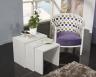 Tables gigognes ralises en Chne de ligne Contemporaine Finition Chne Bross Gris Perle