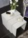 Tables gigognes ralises en Chne de ligne Contemporaine Finition Chne Bross Gris Perle