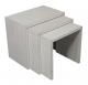Tables gigognes ralises en Chne de ligne Contemporaine Finition Chne Bross Gris Perle