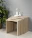 Tables gigognes ralises en Chne de ligne Contemporaine Finition Chne Bross