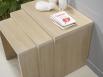 Tables gigognes ralises en Chne de ligne Contemporaine Finition Chne Bross
