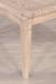 Table de Campagne 130x130 ralis en Chne Massif 2 allonges de 40 cm Finition Chne bross blanchi