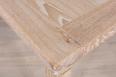 Table de Campagne 130x130 ralis en Chne Massif 2 allonges de 40 cm Finition Chne bross blanchi