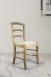 Chaise Jean-Lou en Chne massif de style Louis Philippe Finition chne bross